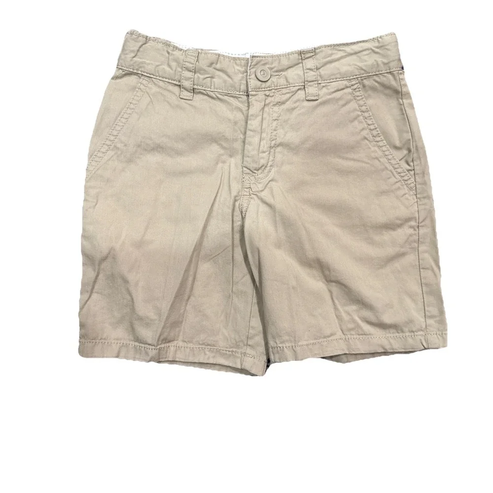 Boys‎ 2 Piece Outfit Size 6/7 DKNY Striped Tee Cat & Jack Khaki Shorts Set